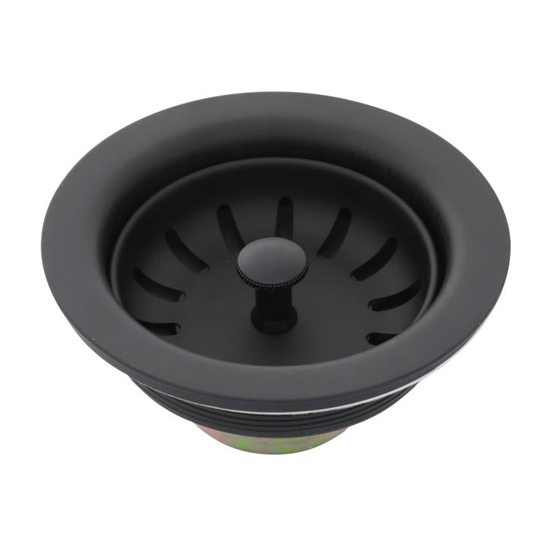 Danco 3-1/2 in. D Matte Black Metal Basket Strainer Assembly 9D00011090