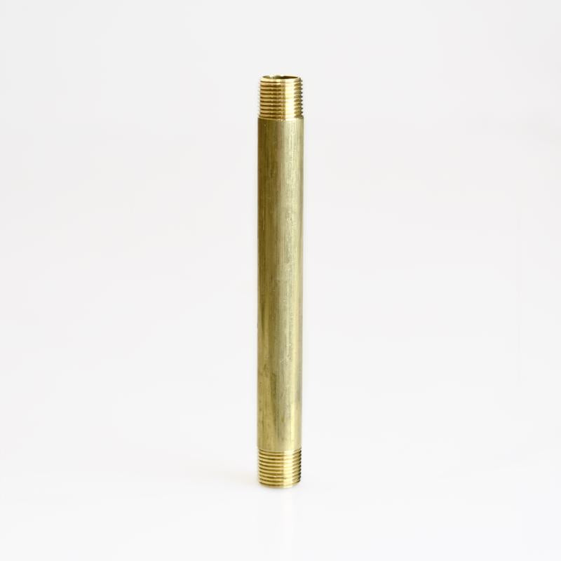 ATC Yellow Brass Nipple, 3/8 in. MPT x 3/8 in. MPT, 6 in. L, 6JC126300201037