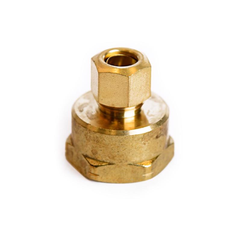 ATC 3/8 in. Compression X 3/4 in. FPT Yellow Brass Coupling 6JC120110701038, Pack of 5