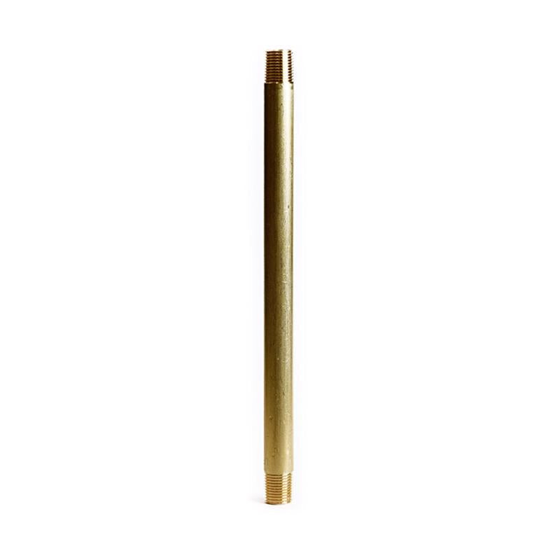 ATC 1/8 in. MPT X 1/8 in. MPT Yellow Brass Nipple 6 in. L 6JC126300201019, Pack of 5