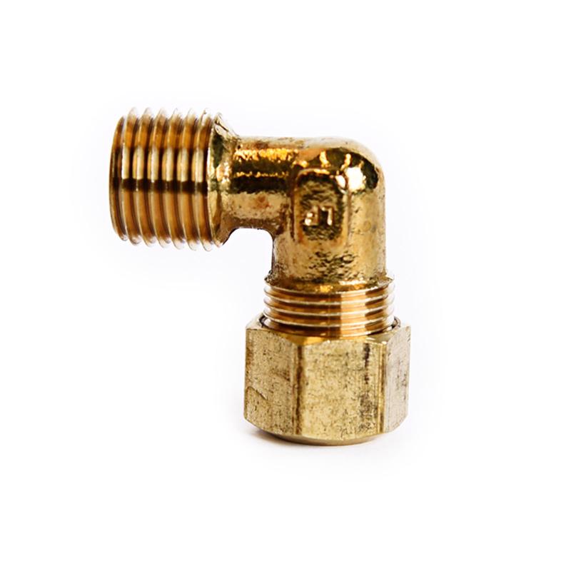 ATC 5/16 in. Compression X 1/4 in. MPT Brass 90 Degree Street Elbow 6JC121010711025