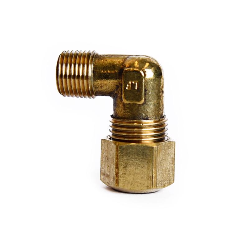 ATC 5/16 in. Compression X 1/8 in. MPT Brass 90 Degree Street Elbow 6JC121010711024, Pack of 5