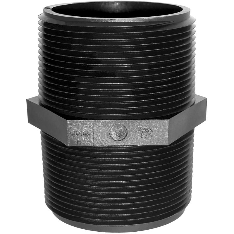 Green Leaf 3/4 in. MPT X 3/4 in. MPT Polypropylene Nipple M3400PBG1 1 pk