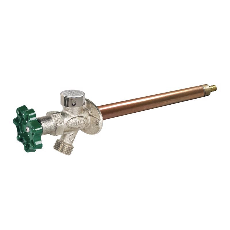 Prier 1/2 in. Crimp PEX Anti-Siphon Brass Freezeless Wall Hydrant C-144X08