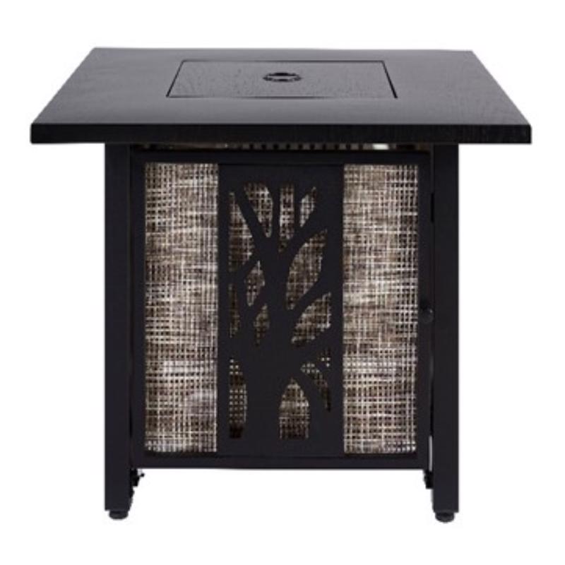 Living Accents 30 in. W Steel Square Propane Fire Pit GPF06
