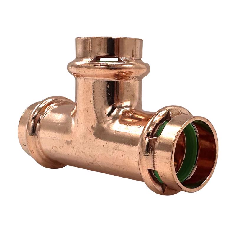 QuickFitting Copper Tee, 1/2 in. Press x 1/2 in. Press, SPWT111R