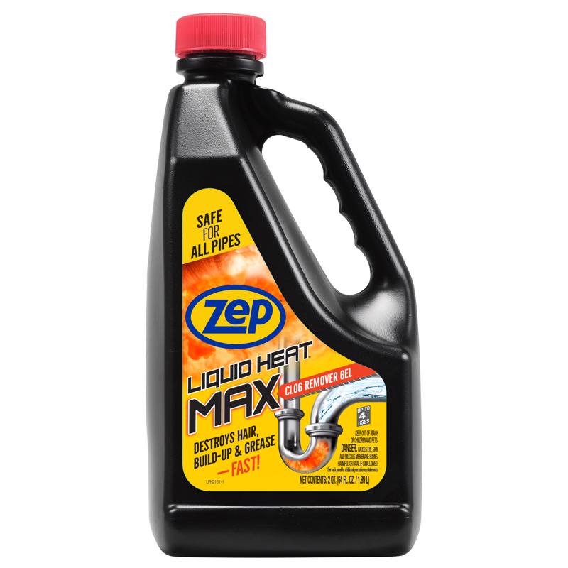 Zep Gel Clog Remover 64 oz ZULHM64, Pack of 4