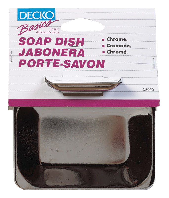DECKO Chrome Silver Steel Soap Dish 38000