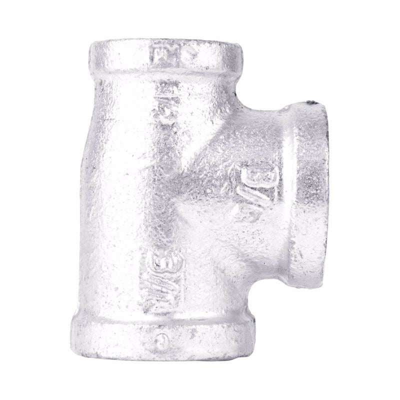 STZ Industries 3/4 in. FIP x 1/2 in. FIP Galvanized Malleable Iron Reducing Tee 311RT-341234
