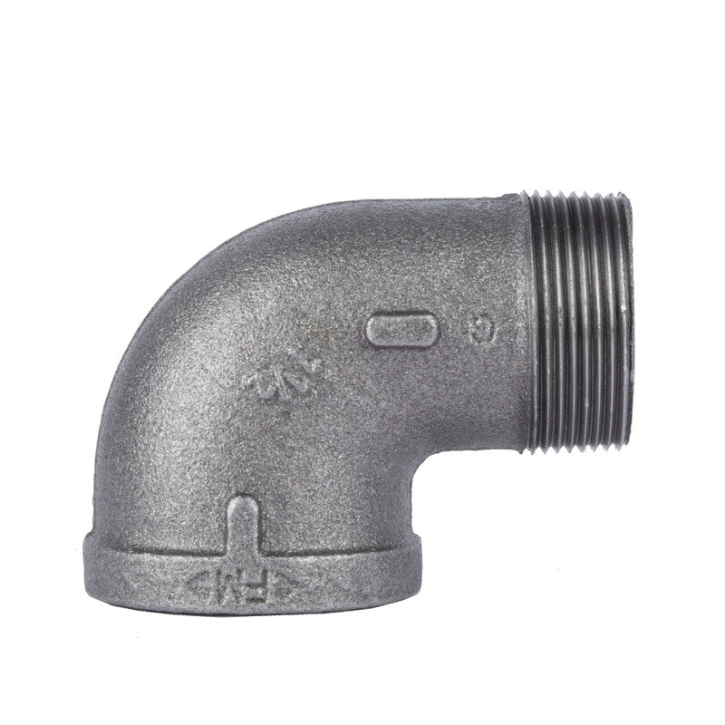 STZ Industries 1-1/2 in. MIP x 1-1/2 in. FIP Black Malleable Iron 90 Degree Street Elbow 501543