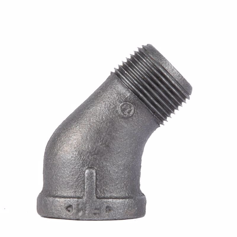STZ Industries 3/8 in. MIP x 3/8 in. FIP Black Malleable Iron 45 degree Street Elbow 501541