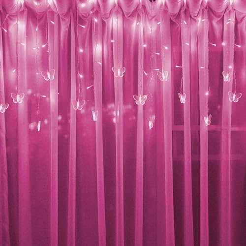 Butterfly Curtain Fairy Lights USB Plug in