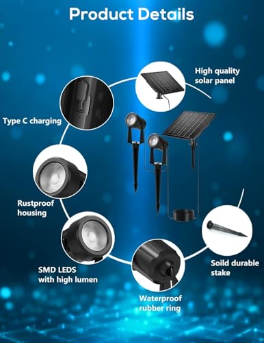 Solar Landscape Spotlights (8 Count)