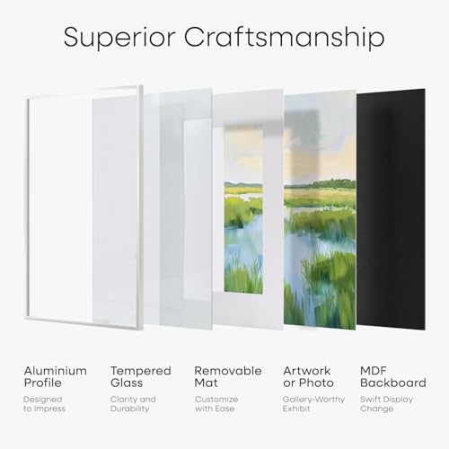 15x21.25 White Puzzle Picture Frame