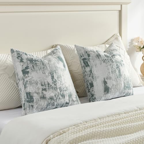 Pack of 2 Faux Cashmere Throw Pillow Covers 22x22 Inch (2 Count)