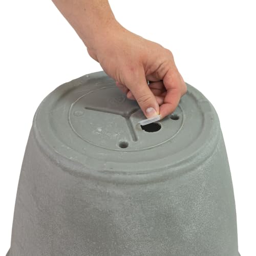 Sunnydaze Anjelica 15.25'' Large Plastic Planter Pot for Plants (2 Count)