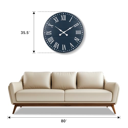 35.5" Large Wall Clock
