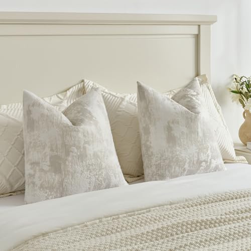 Pack of 2 Faux Cashmere Throw Pillow Covers 22x22 Inch (2 Count)