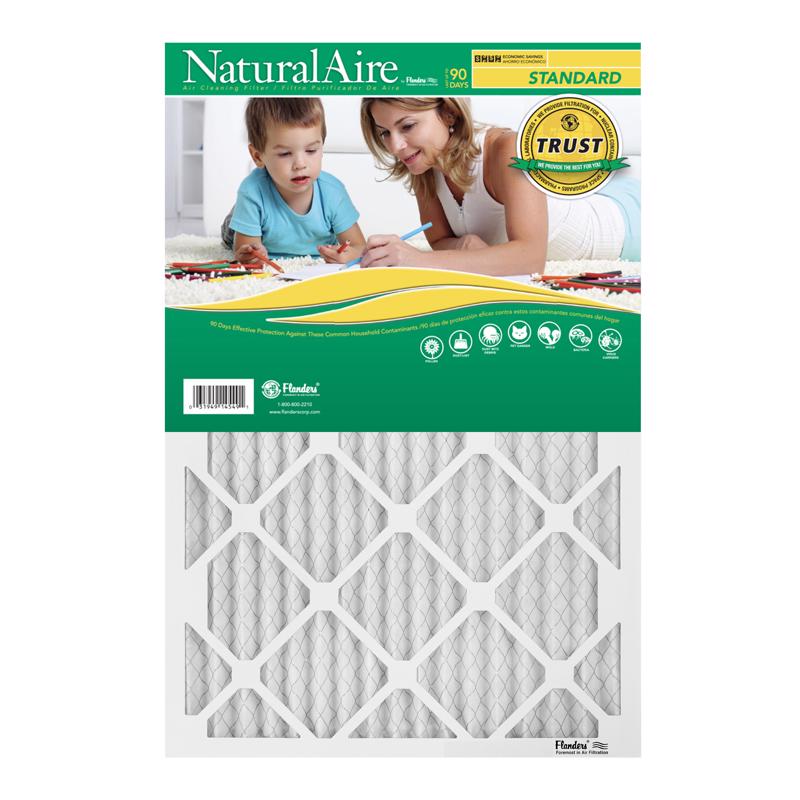 NaturalAire 20 in. W X 30 in. H X 1 in. Synthetic 8 MERV Pleated Air Filter 1 pk