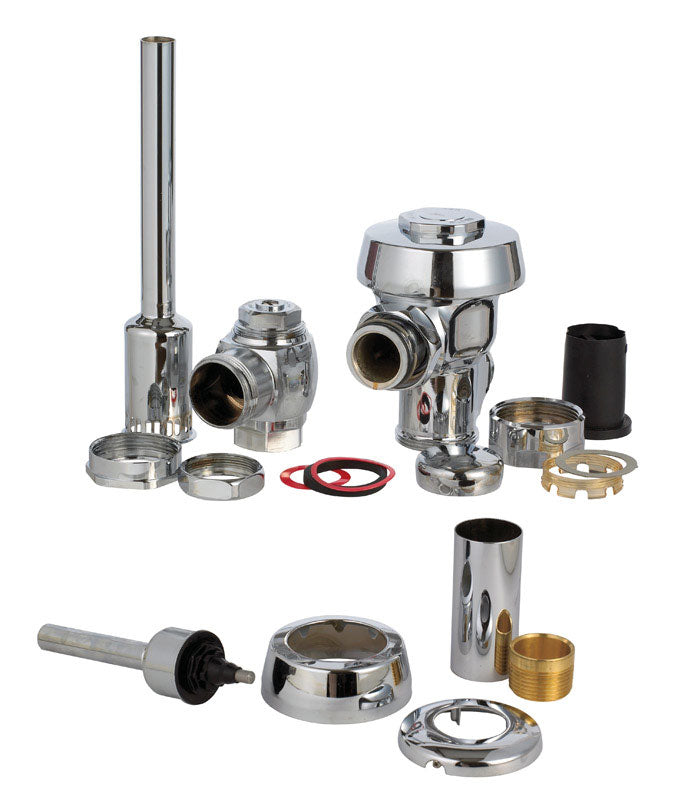 Sloan Royal Urinal Flush Valve Silver Polished Chrome Brass 3012600