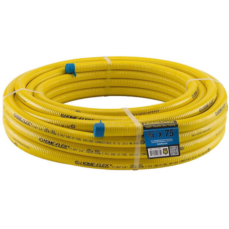 Home-Flex 1/2 in. X 75 in. L Stainless Steel CSST Gas Tubing 11-00575