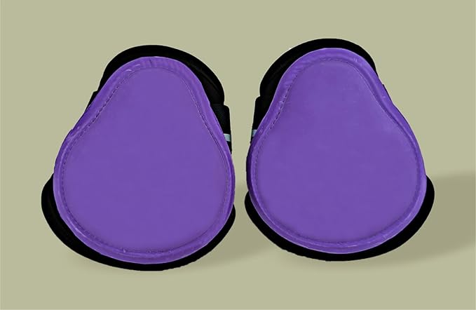 Majestic Ally Horse Leg Protection Fetlock and Tendon Boots Set, PU Shell, Neoprene Lining, Hook and Loop Closures, Multiple Colors and Sizes