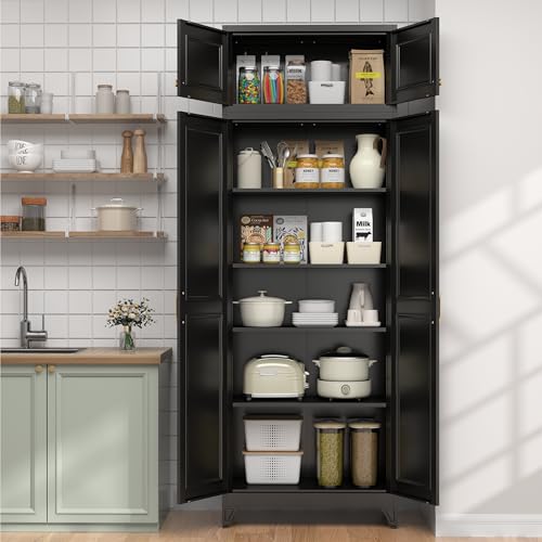 90.8" Kitchen Pantry Cabinet