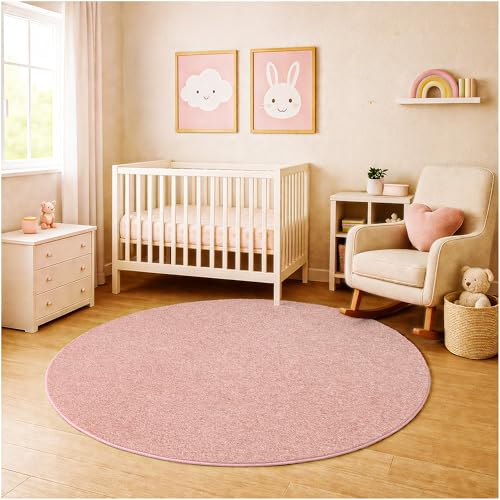 Soft & Colorful 3' Round Kids Classroom Area Rug