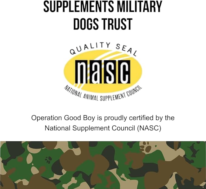 O.G.B. Operation Good Boy - SRE: Skin/Coat/Allergy Supplement for Pets - 90 Count Soft Chews - 12.7 oz - Made Natural Ingredients - Veteran Owned