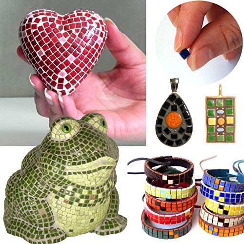 1000 Pieces Mini Ceramic Mosaic Tiles for Crafts (1000 Count)
