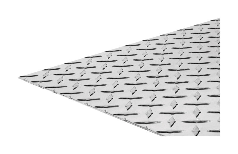 Boltmaster 0.06 in. X 24 in. W X 48 in. L Bright Aluminum Diamond Tread Plate 11256