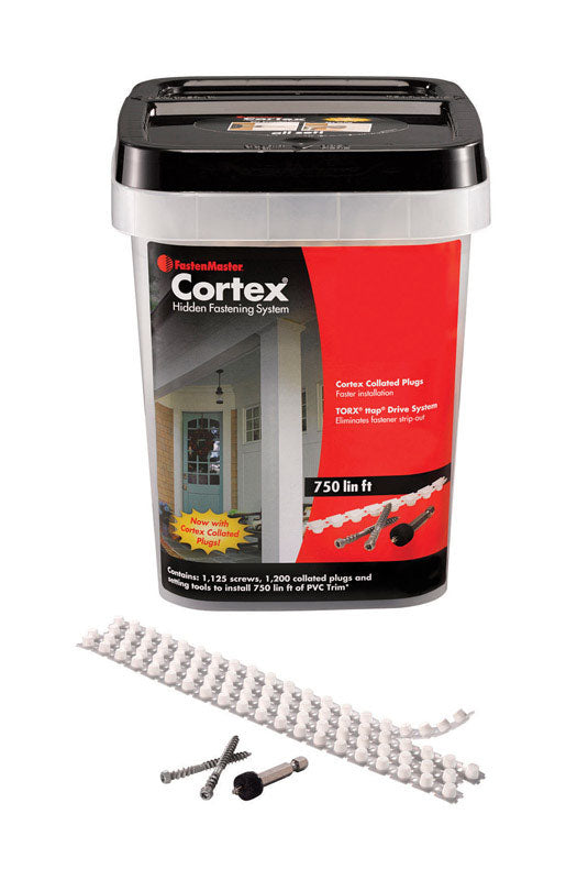 FastenMaster Cortex No. 20 in. X 2-3/4 in. L Torx Ttap Star Head Deck Screws and Plugs Kit FMCXTCL234-VT7S 1 pk