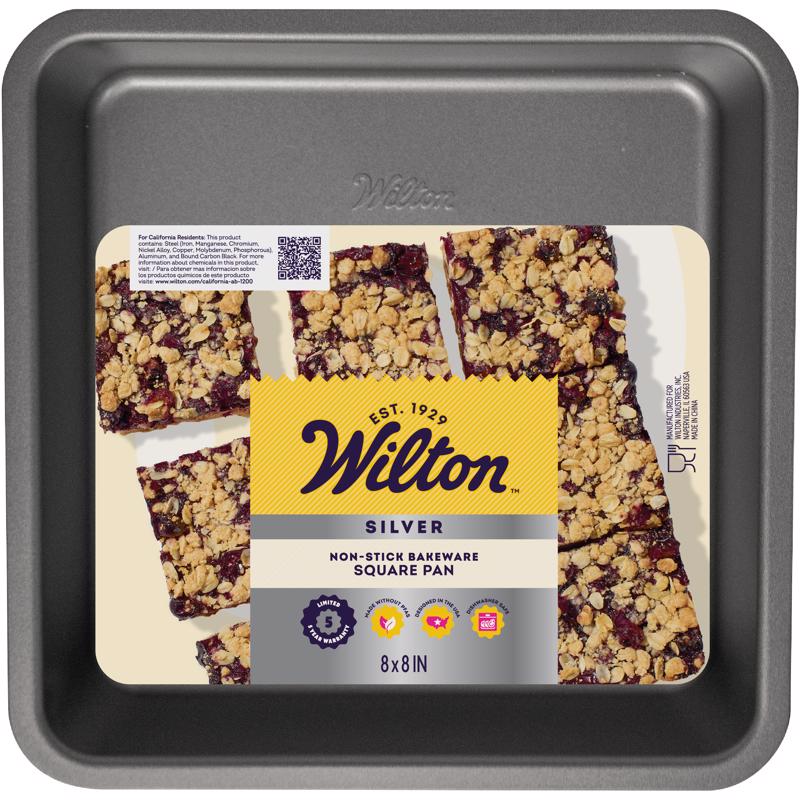 Wilton Silver 8 in. Square Cake Pan Silver 191011500
