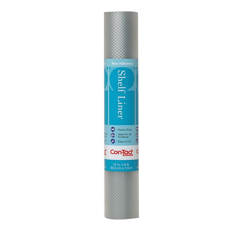 Con-Tact Simple Elegance 5 ft. L X 12 in. W Clear Diamonds Non-Adhesive Shelf Liner 05F-C5T10-06, Pack of 6