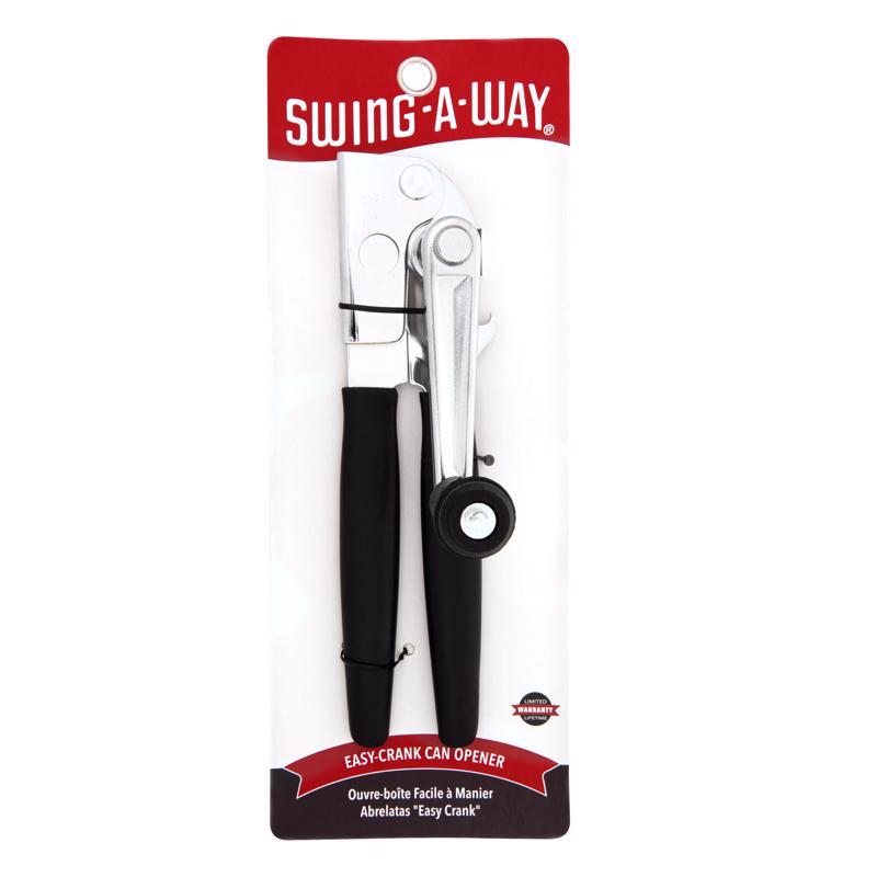 Swing-A-Way Black Stainless Steel Manual Can Opener 6090