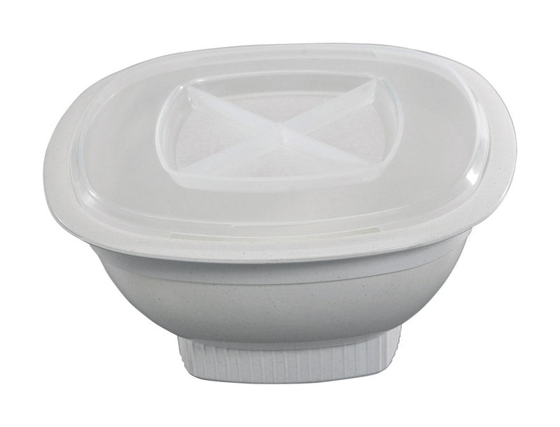 Nordic Ware White Plastic Microwave Popcorn Popper 12 cups 60120
