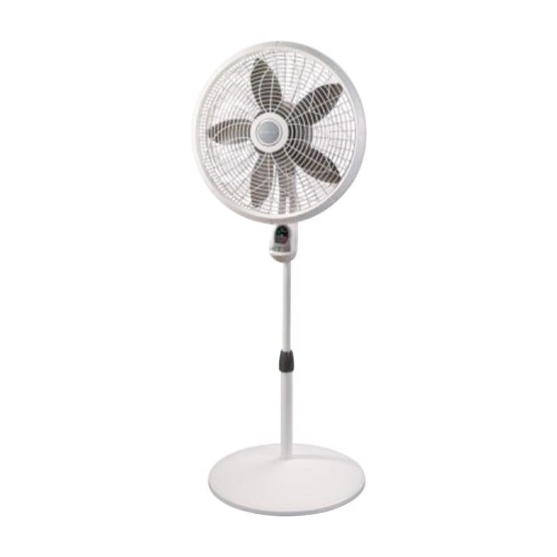 Lasko 53.5 in. H 3 speed Oscillating Pedestal Fan Remote Control 1850