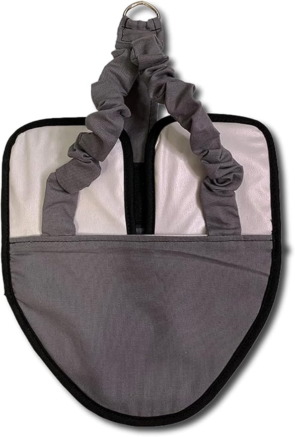 Hen Holster Bird Diaper, Wrap Around - for Hens, Roosters, Ducks, Leak-Proof Design, Comfortable Fleece Strap Bird Harness with Sewn-in Liner, Secure Hook and Loop Closure - XL, Gray