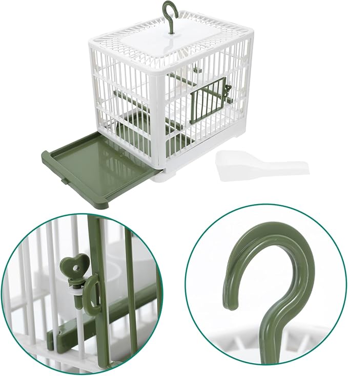 Portable Bird Travel Carrier Cage Small Bird Cage for Travel Pigeon Nest