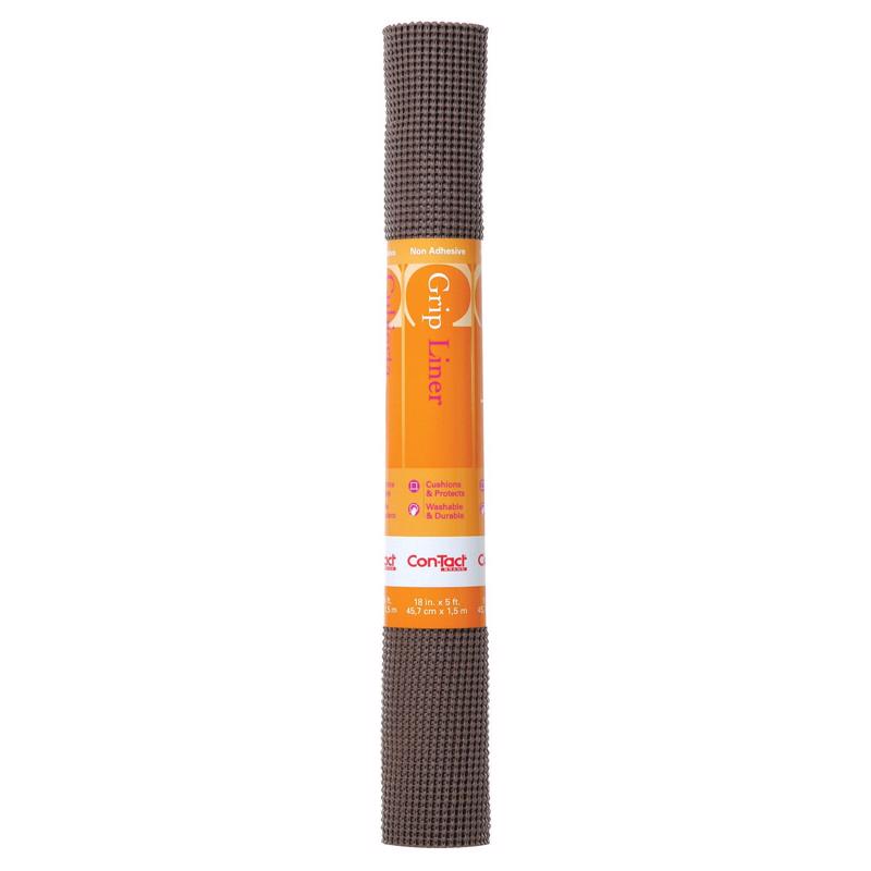 Con-Tact Beaded Grip 5 ft. L X 18 in. W Chocolate Non-Adhesive Shelf Liner 05F-C7K1B-06, Pack of 6