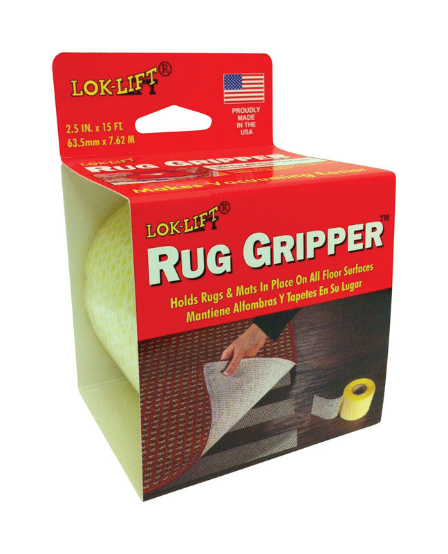 Lok-Lift 2.5 in. W X 15 ft. L Reversible Scrim Indoor Rug Gripper 2515R