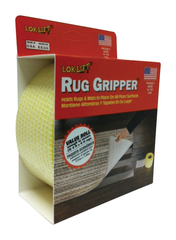 Lok-Lift 2.5 in. W X 60 ft. L Reversible Scrim Indoor Rug Gripper 2560R