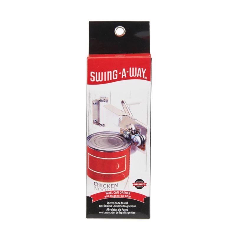 Swing-A-Way White Steel Manual Wall Mount Can Opener 609WH