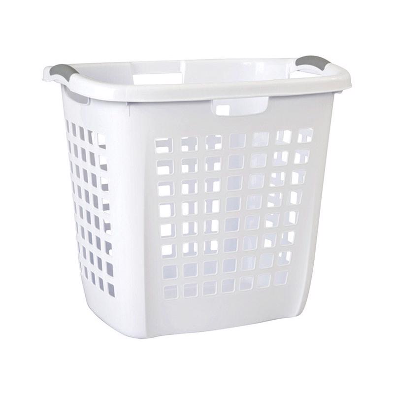 Sterilite White Plastic Laundry Basket 12258004, Pack of 4