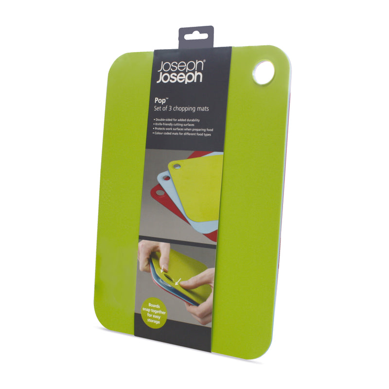 Joseph Joseph Pop 13.5 in. L X 9.5 in. W X 0.25 in. Polyethylene Cutting Board Set 92104