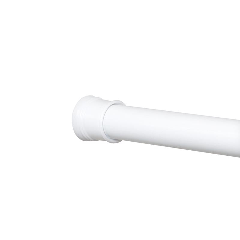 Zenna Home Baked Enamel White Tension Rod 49 in. L X 86 in. L 886ALWW