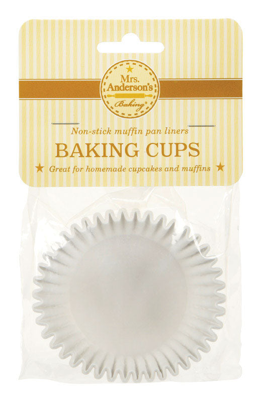 Mrs. Anderson's Baking Texas Size Muffin Cups White 24 1658