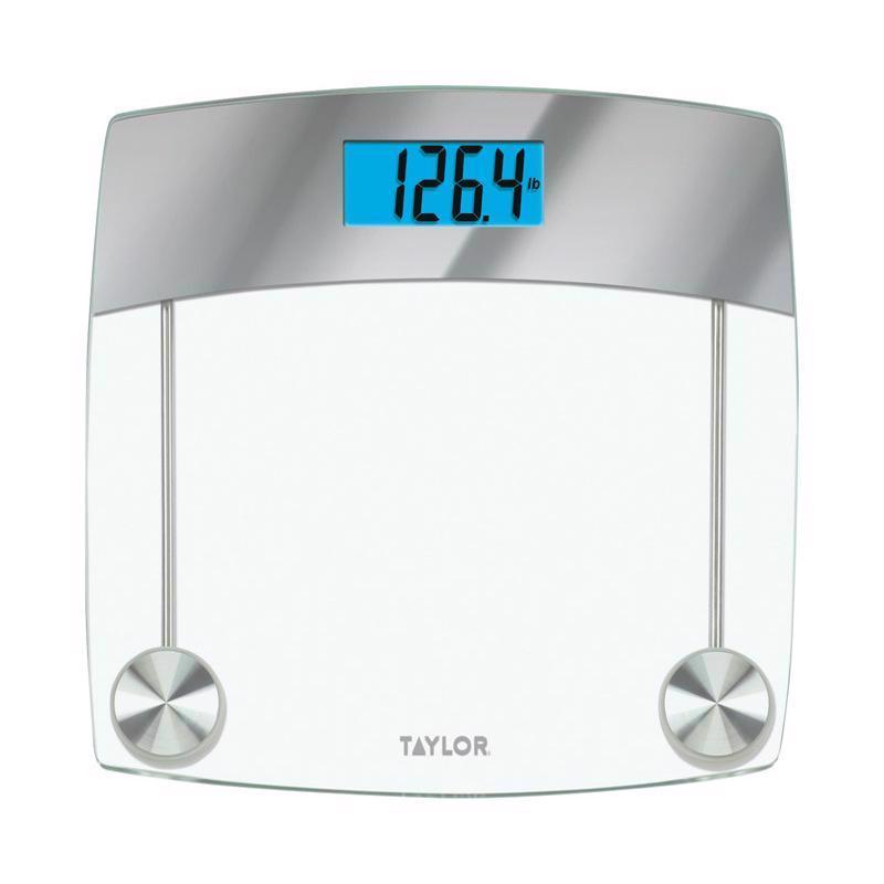 Taylor 440 lb Digital Bathroom Scale Clear 75244192