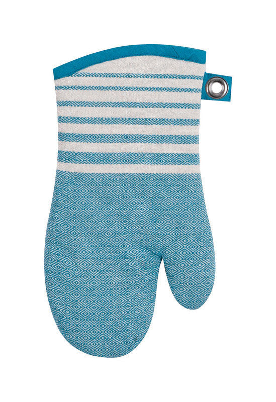 Kay Dee Teal Cotton Oven Mitt R3215, Pack of 3