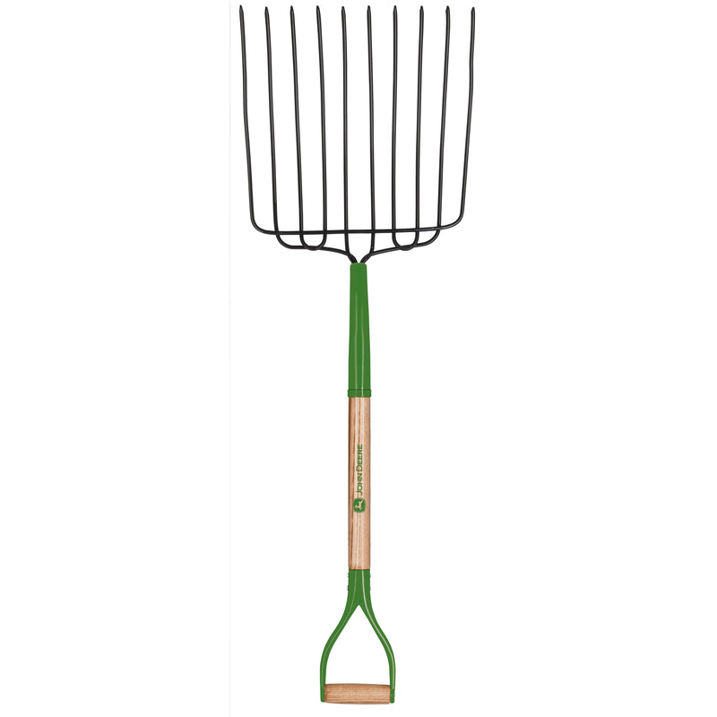 John Deere 10 Tine Steel Ensilage Fork 30 in. Wood Handle BPJ-10-JD